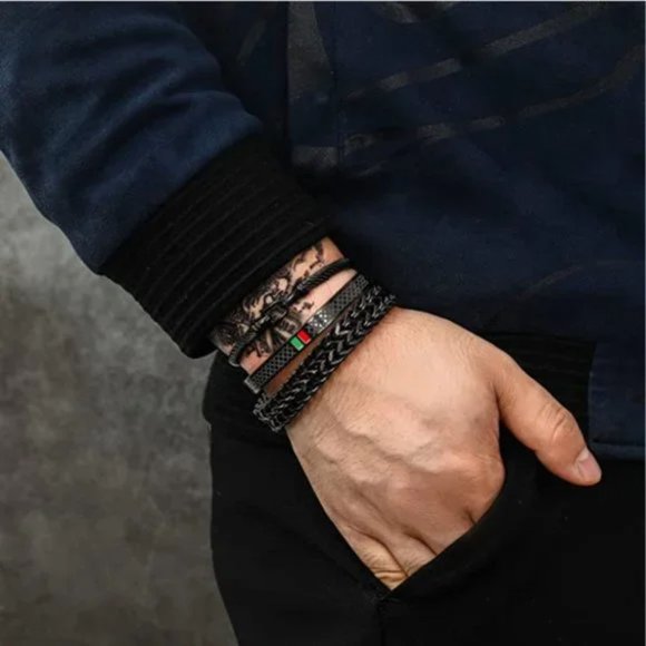 Stainless Steel Bracelets for Men, Gold Bracelets for Men, Imperial Crown Mens - Picture 3 of 5